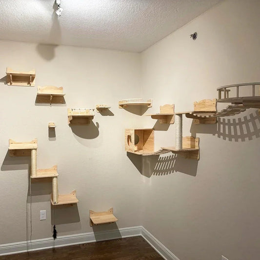 sistema de pared para gatos