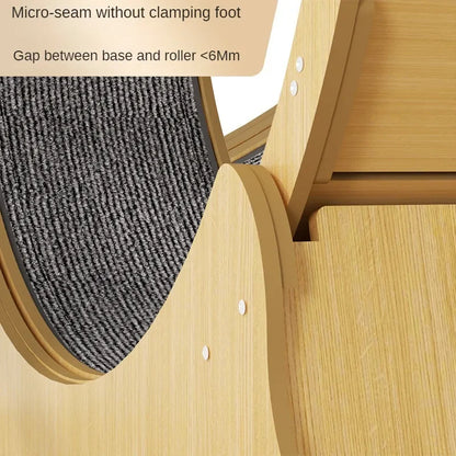 Pet dog cat treadmill ring fleece pad fitness roller silent sports running wheel furniture high fiber board cat climbing frame