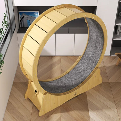 Pet dog cat treadmill ring fleece pad fitness roller silent sports running wheel furniture high fiber board cat climbing frame