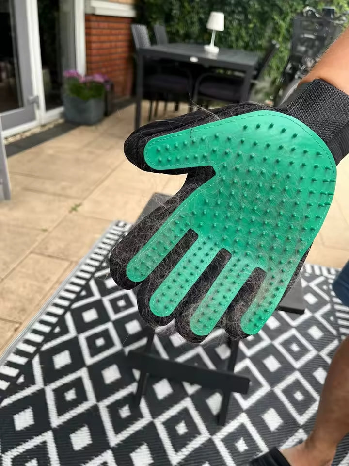 Guantes de silicona para aseo de mascotas