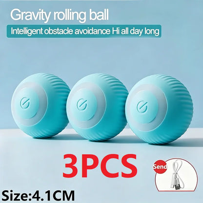 New Interactive Cat Ball Automatic Indoor Cat Toy Electric Roll Ball Cat Games MWJ01