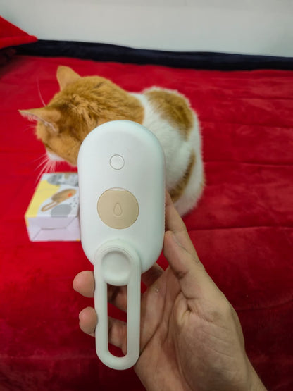 Cepillo de Vapor para Gatos Eléctrico y Removedor de Pelo Suave