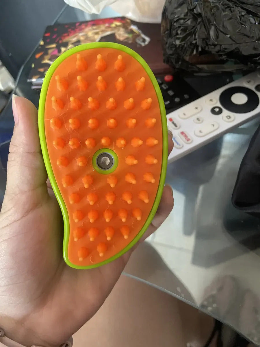 cepillo masajeador eléctrico para gatos